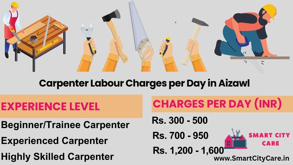 Carpenter Labour Charges Per Day list in Aizawl