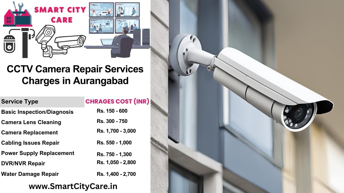 CCTV camera repair services charges list in Aurangabad