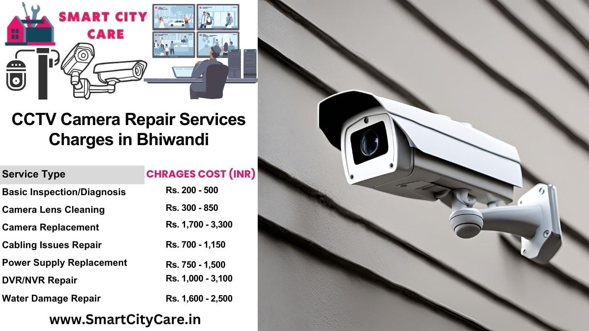 CCTV camera repair services charges list in Bhiwandi