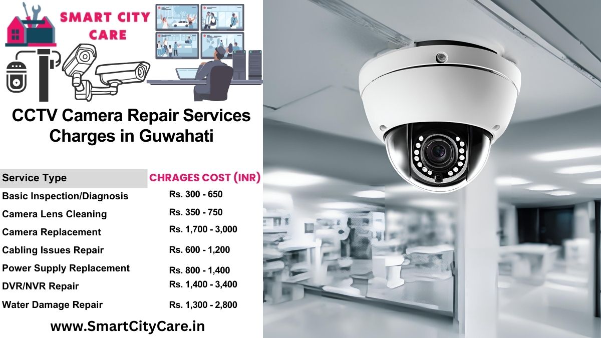 CCTV camera repair services charges list in Guwahati