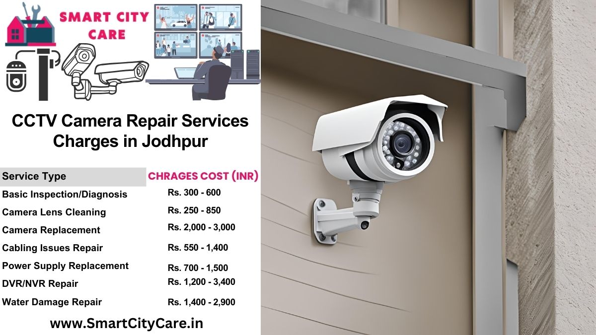 CCTV camera repair services charges list in Jodhpur