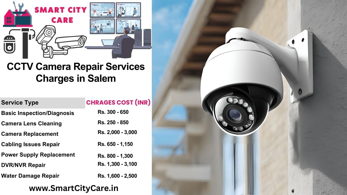 CCTV camera repair services charges list in Salem