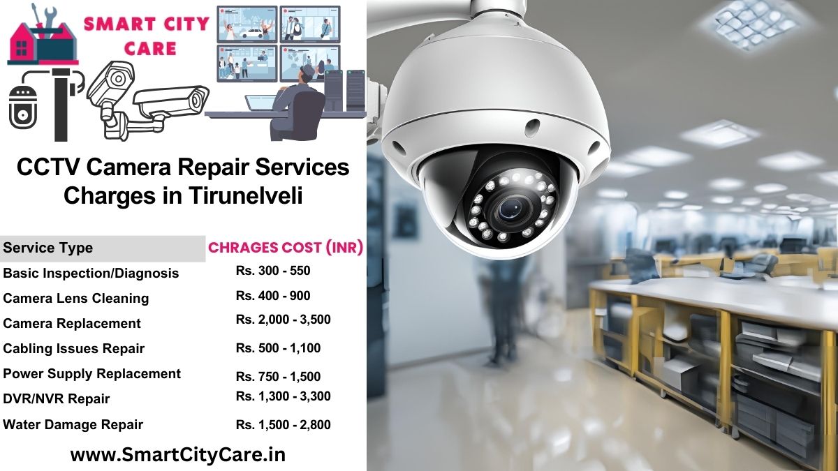 CCTV camera repair services charges list in Tirunelveli