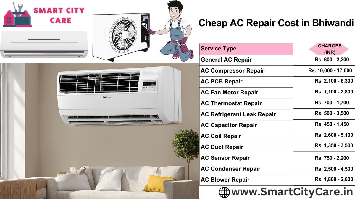 Cheap AC repair Cost list in Bhiwandi