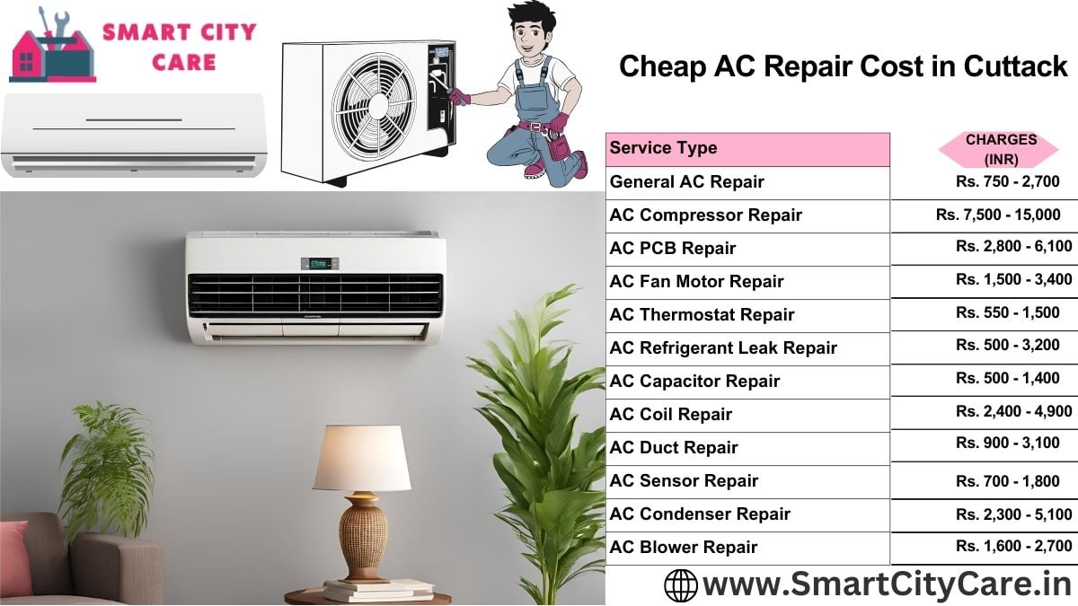 Cheap AC repair Cost list in Cuttack