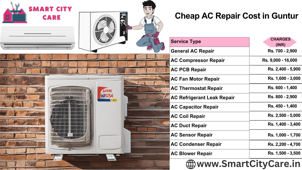 Cheap AC repair Cost list in Guntur