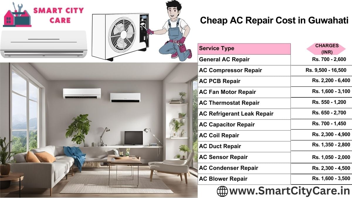 Cheap AC repair Cost list in Guwahati