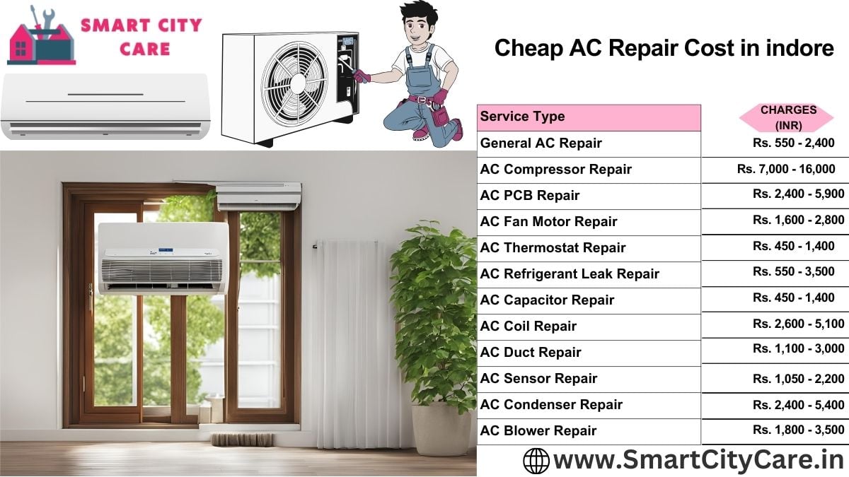 Cheap AC repair Cost list in Indore