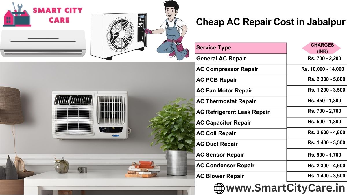 Cheap AC repair Cost list in Jabalpur