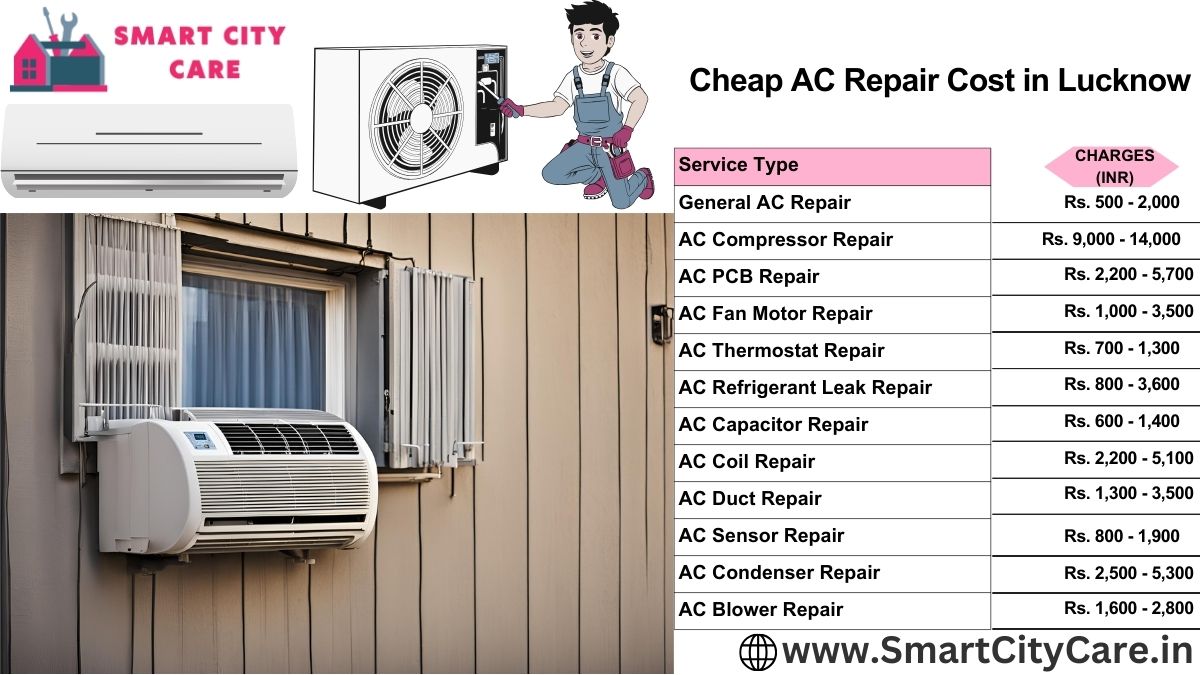 Cheap AC repair Cost list in Lucknow