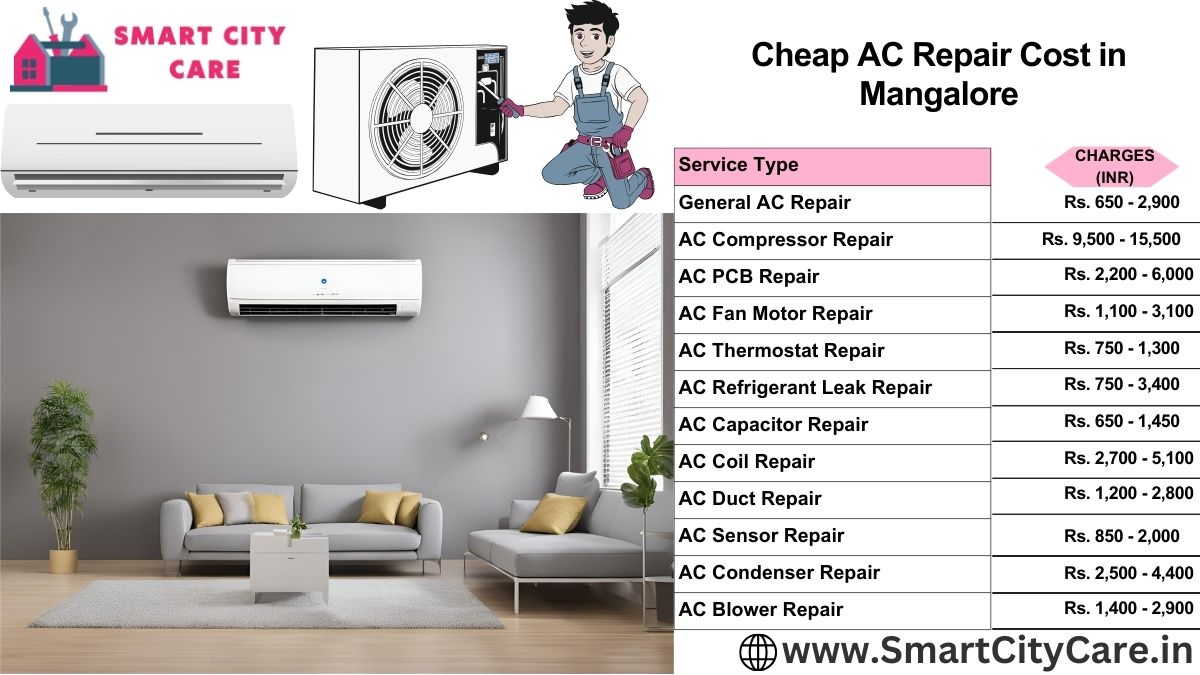 Cheap AC repair Cost list in Mangalore