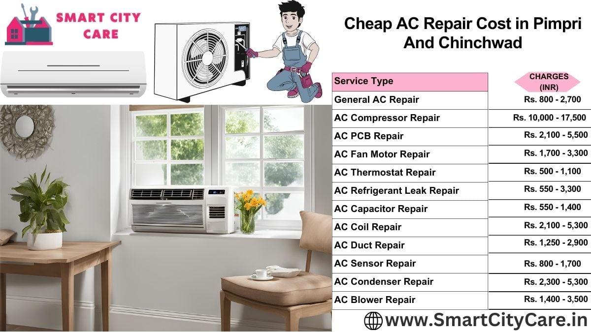 Cheap AC repair Cost list in Pimpri and chinchwad