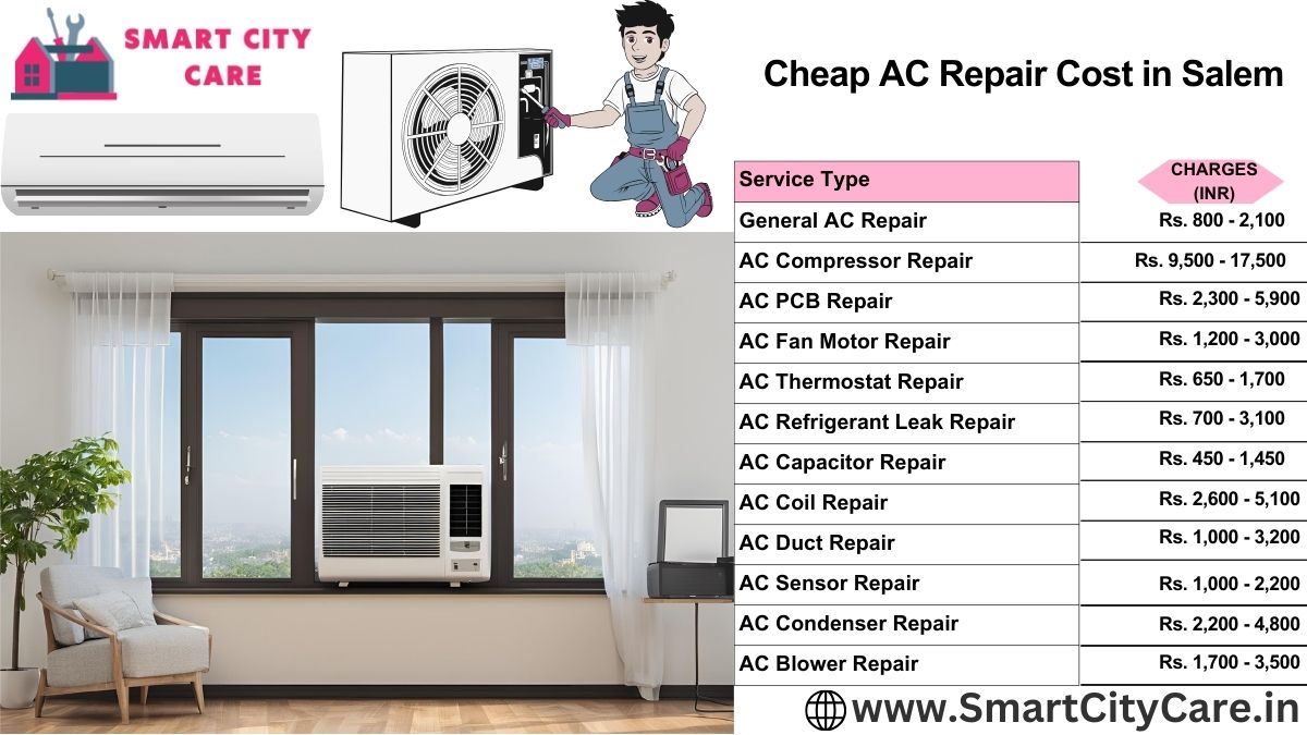 Cheap AC repair Cost list in Salem