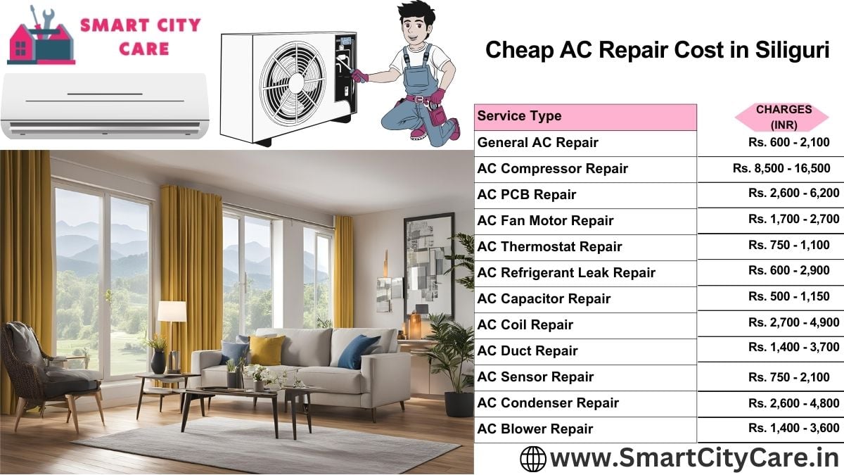 Cheap AC repair Cost list in Siliguri