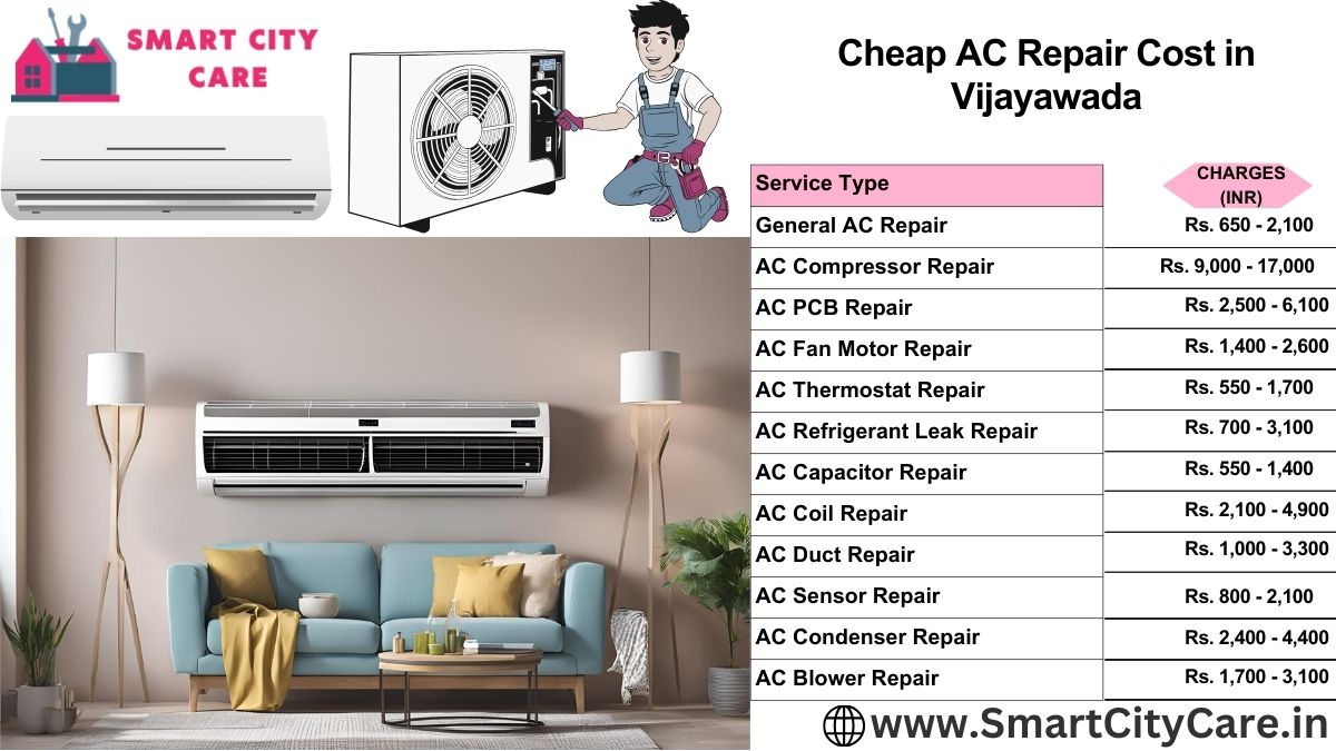 Cheap AC repair Cost list in Vijayawada