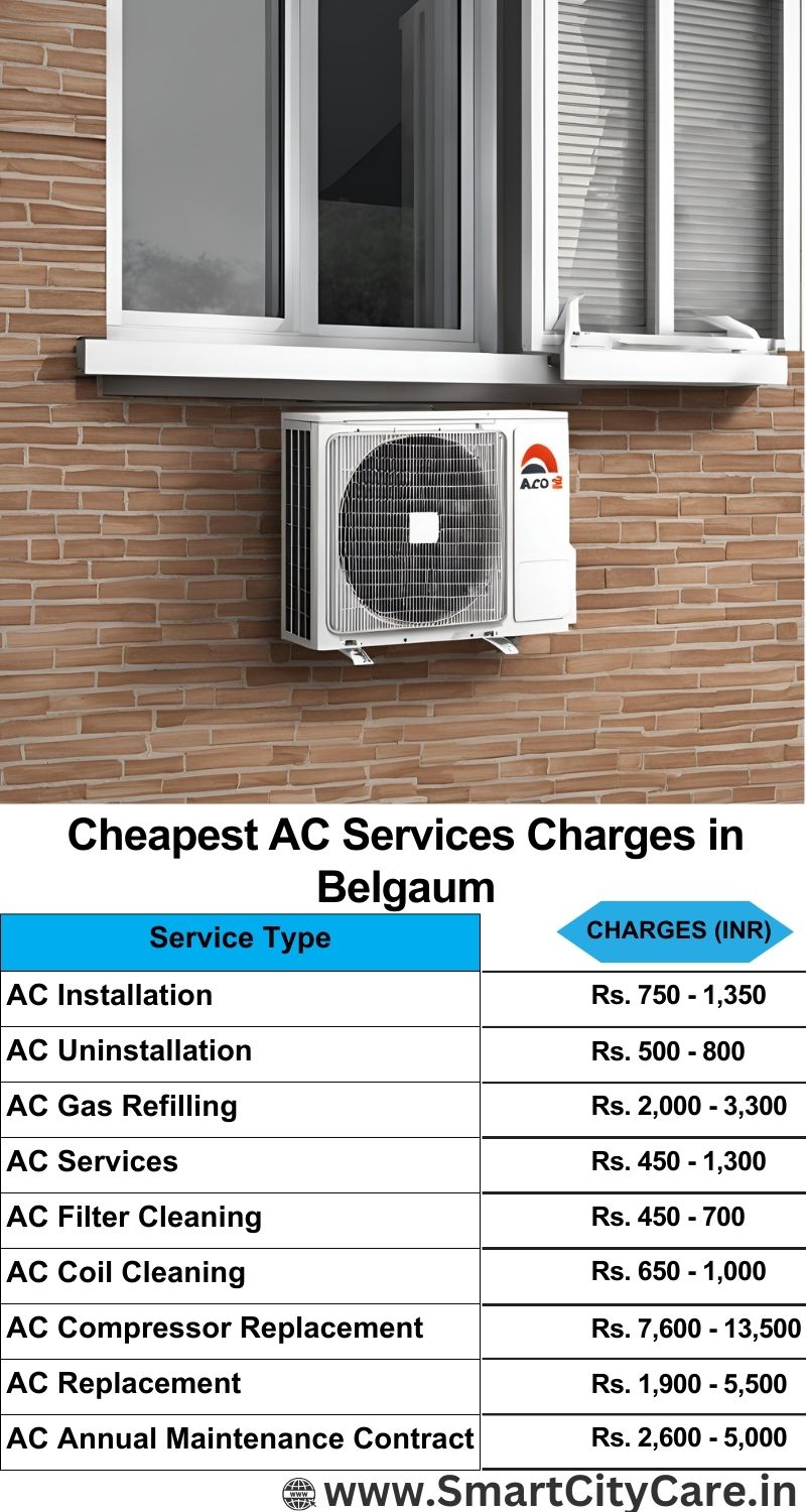 AC Services charges list in Belgaum