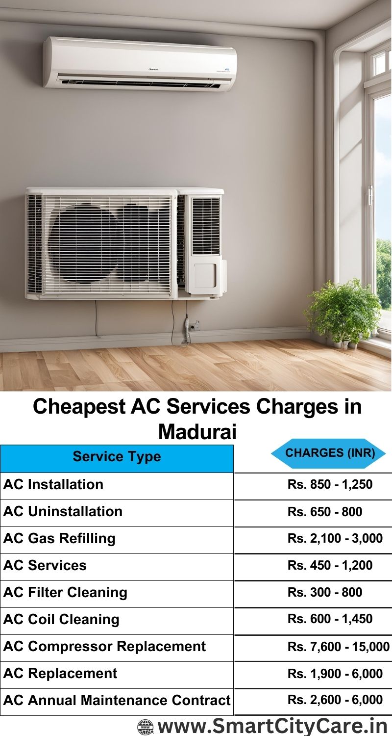 AC Services charges list in Madurai