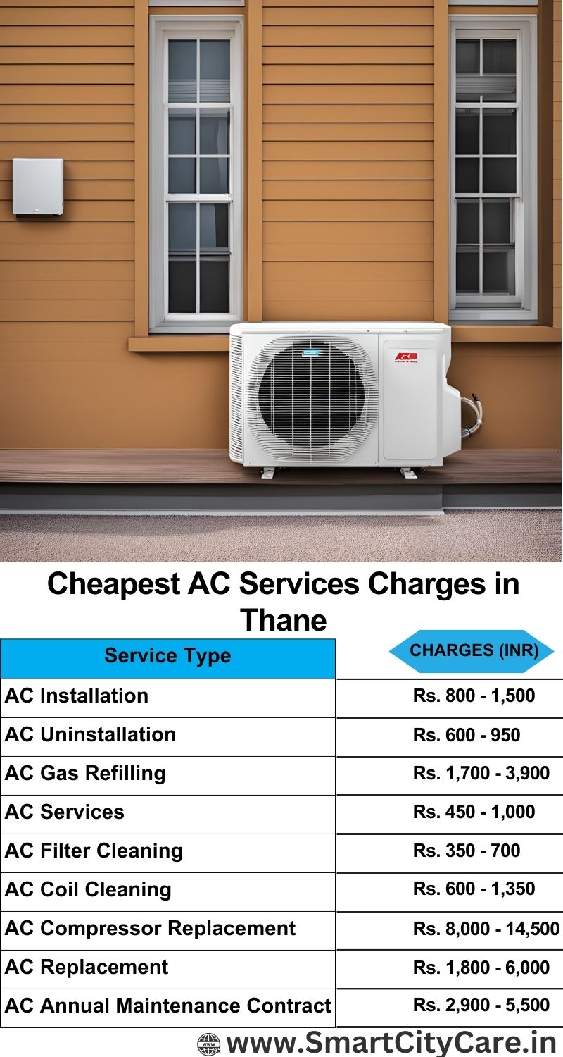 AC Services charges list in Thane