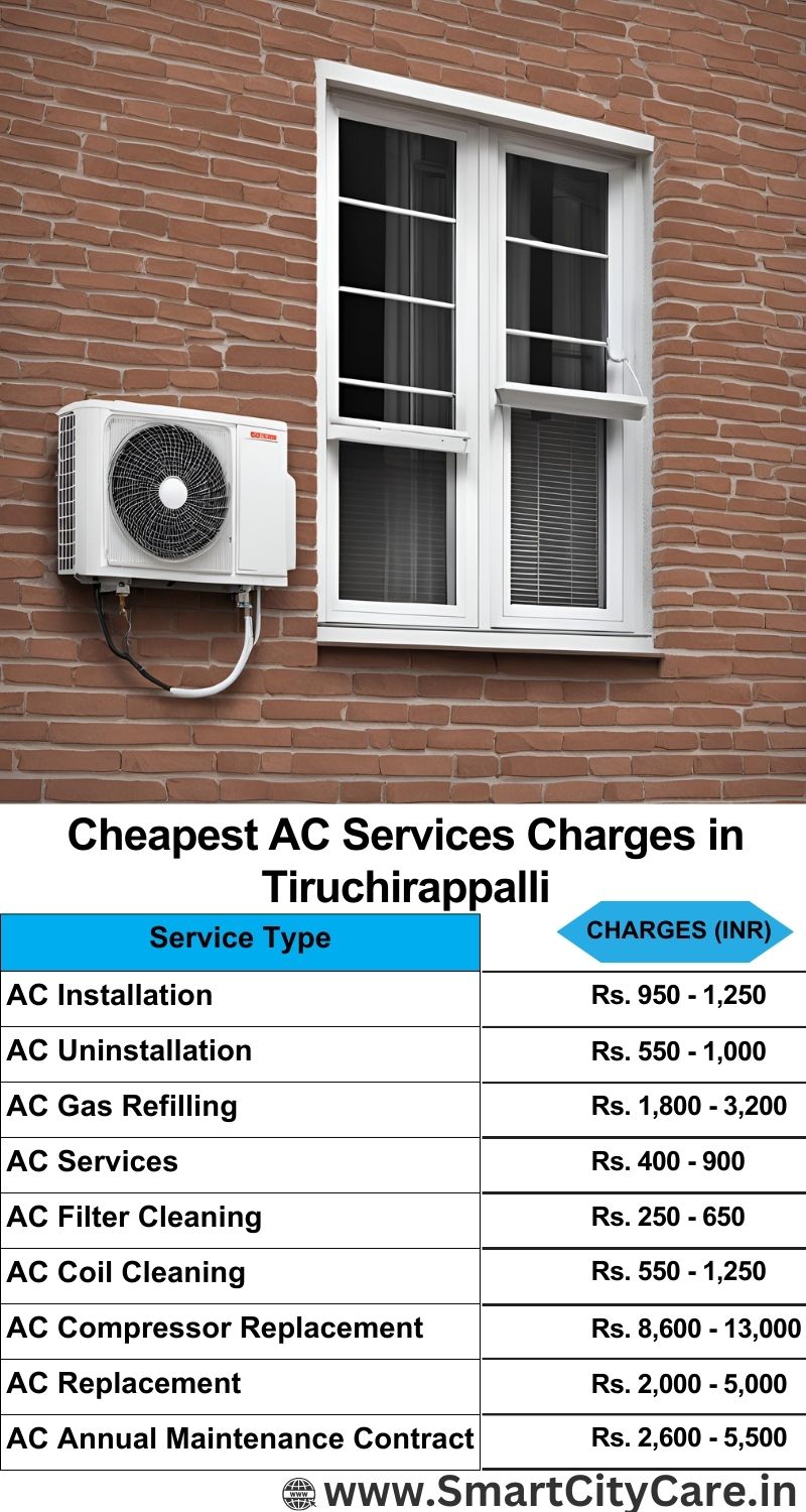 AC Services charges list in Tiruchirappalli