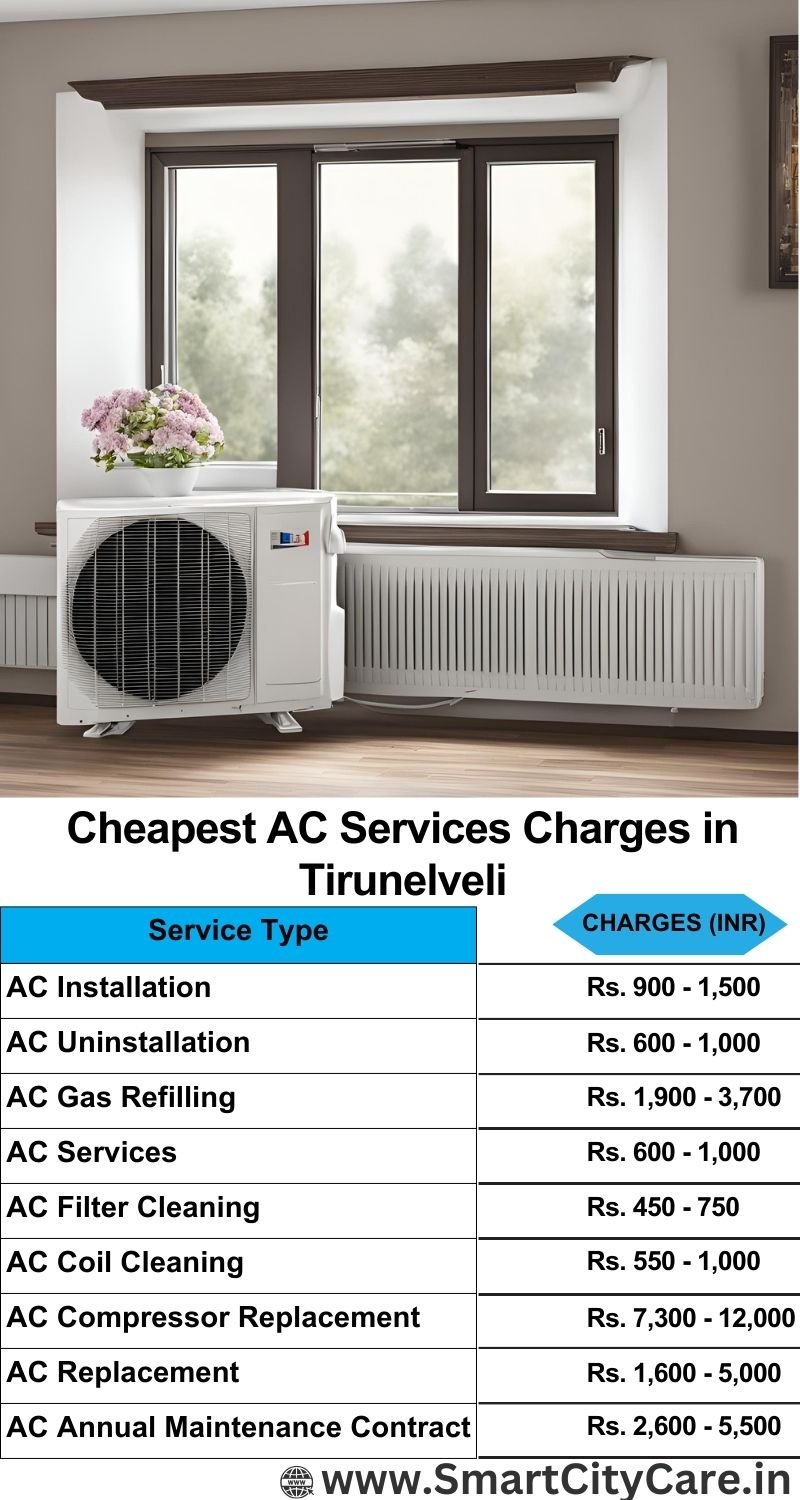 AC Services charges list in Tirunelveli