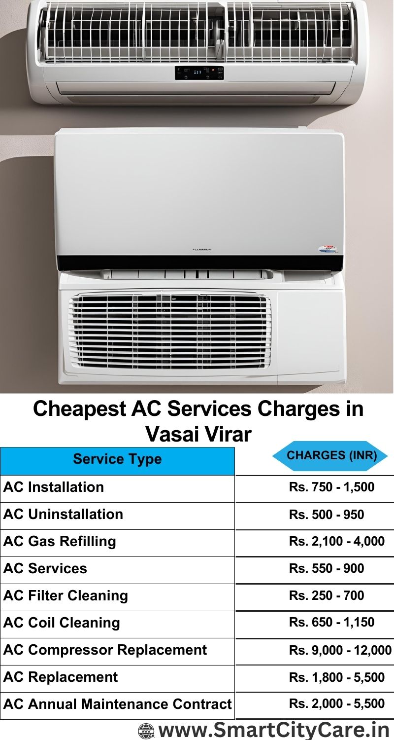 AC Services charges list in Vasai virar