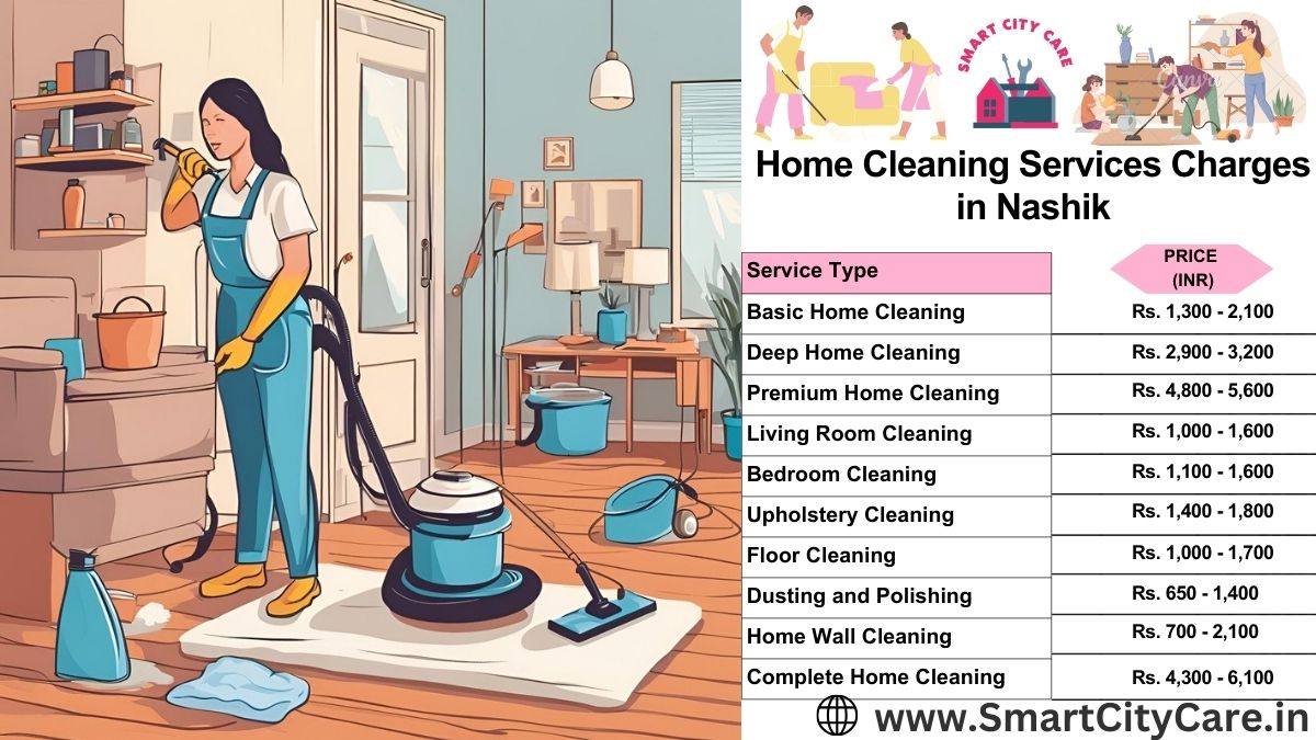 Home Cleaning Charges list in Nashik