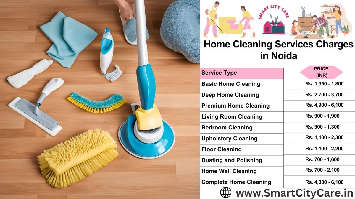 Home Cleaning Charges list in Noida