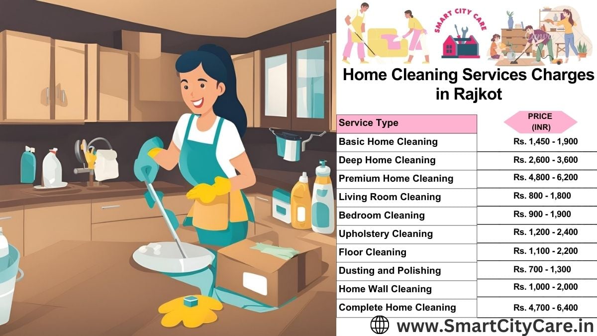 Home Cleaning Charges list in Rajkot