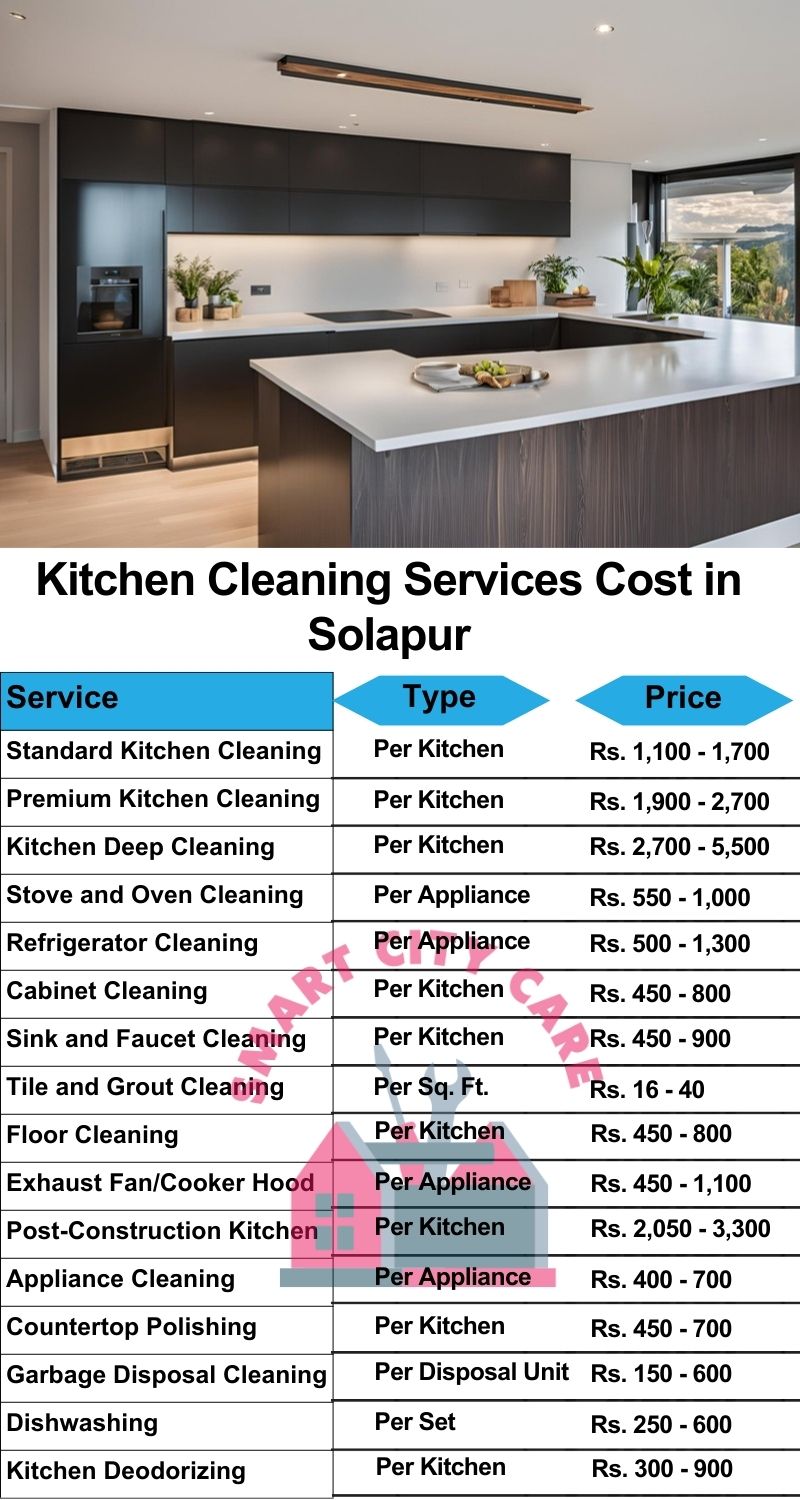 Kitchen cleaning services Solapur price list