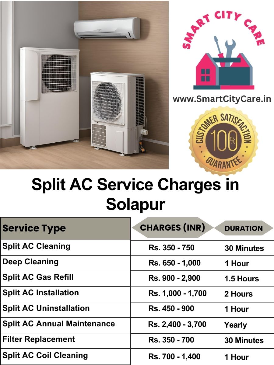 Split AC Service cost list in Solapur