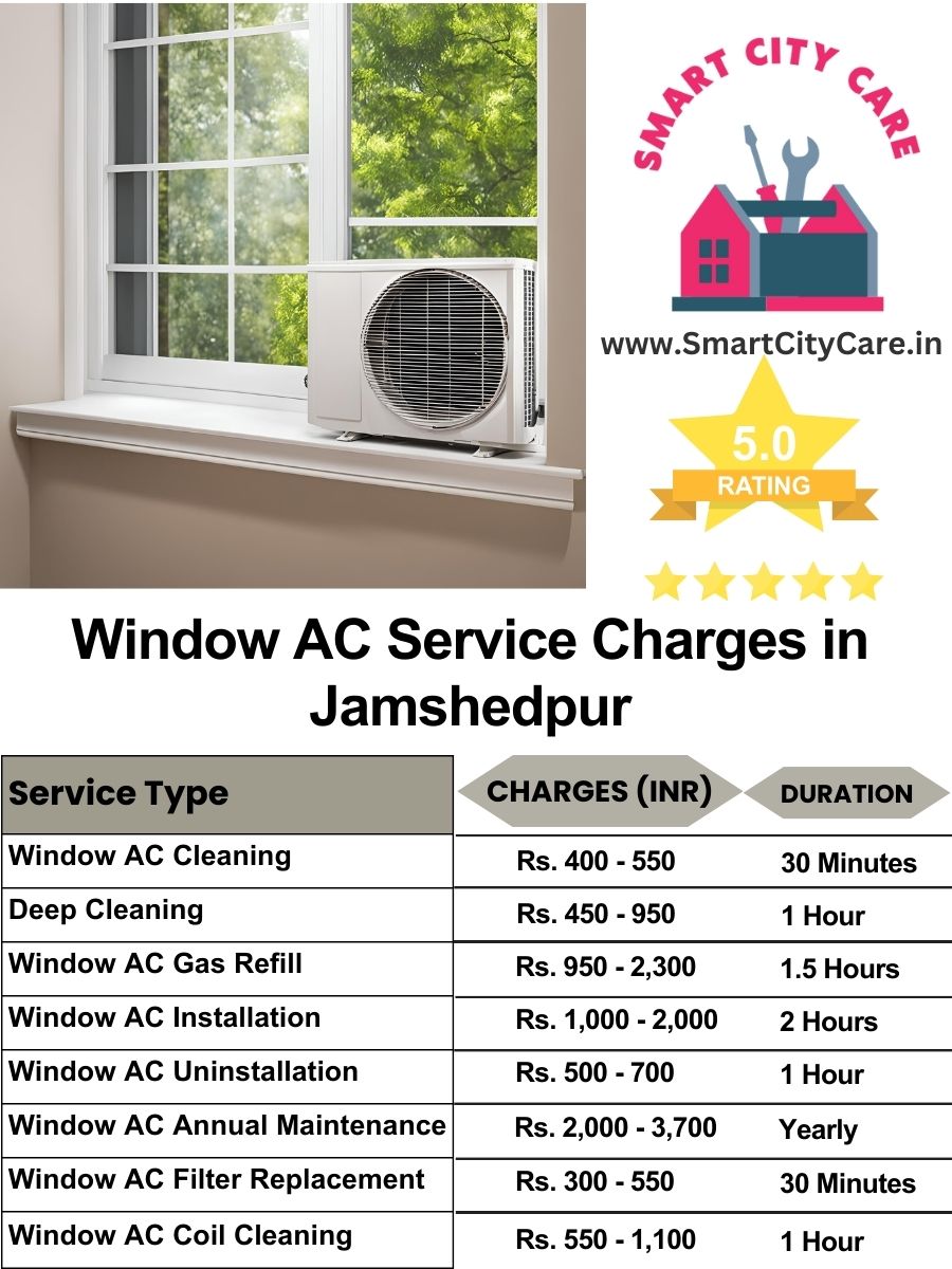 Window AC Service Charges list in Jamshedpur