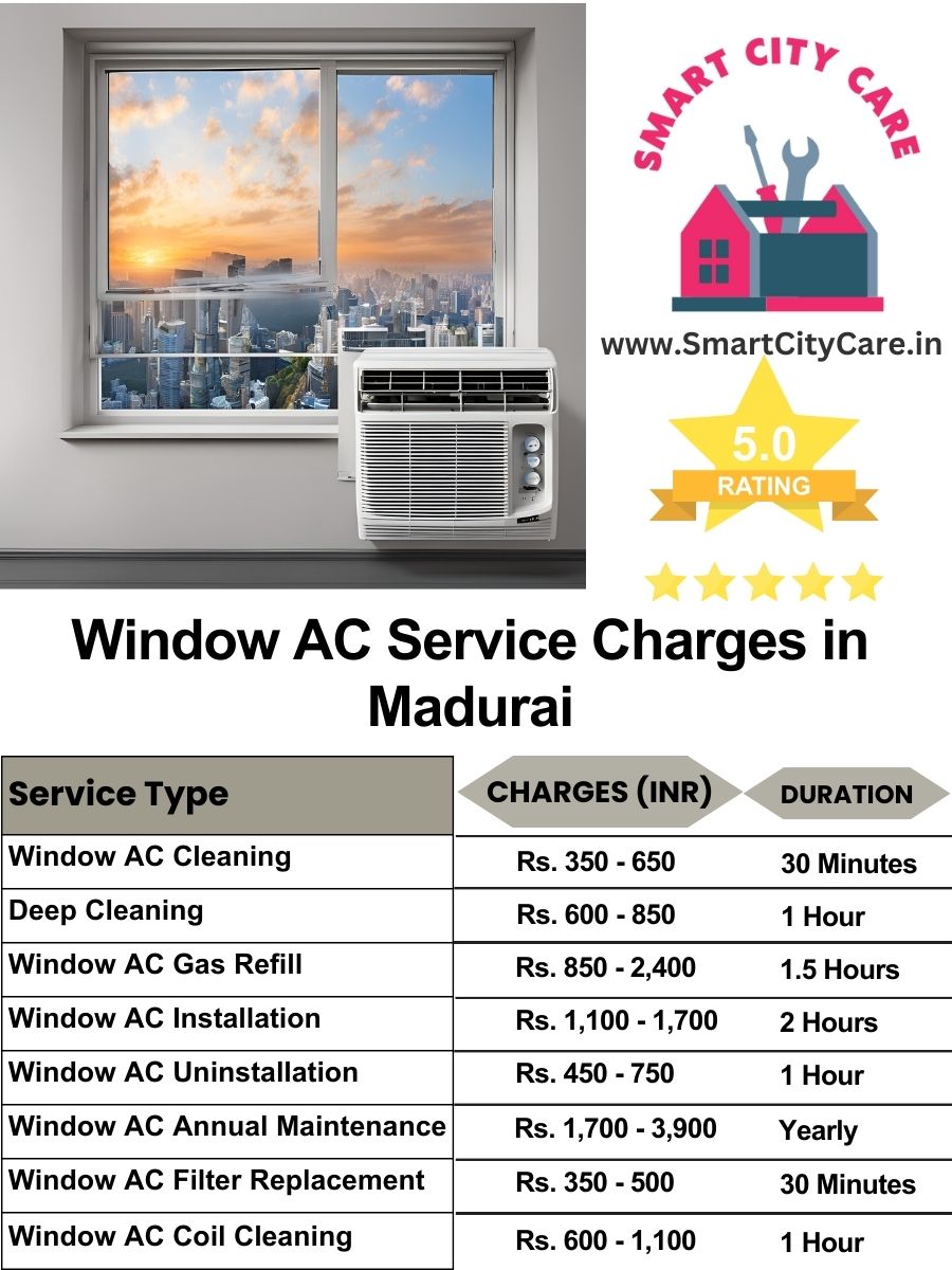 Window AC Service Charges list in Madurai