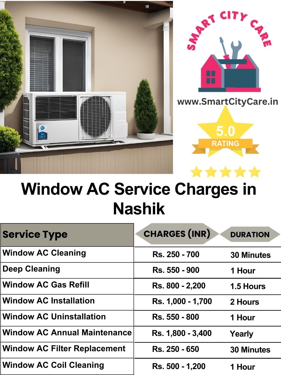 Window AC Service Charges list in Nashik