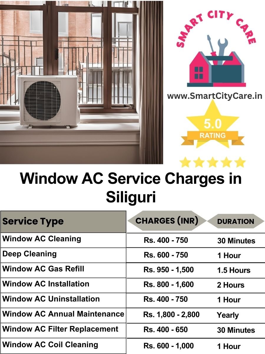 Window AC Service Charges list in Siliguri