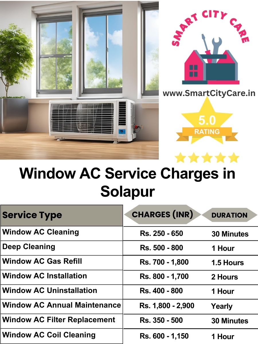 Window AC Service Charges list in Solapur