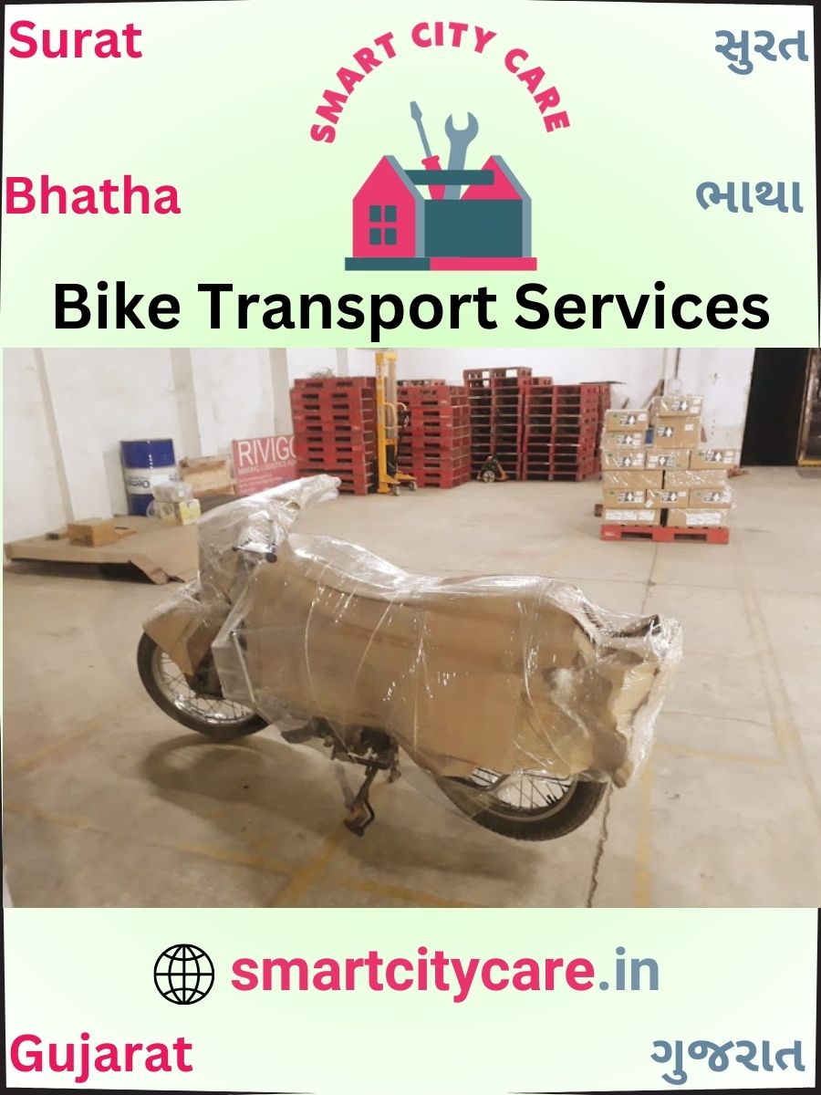 Bike moving cost by road and train in Bhatha, Surat