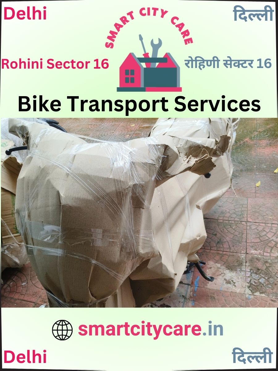 Bike moving cost by road and train in Rohini Sector 16, Delhi