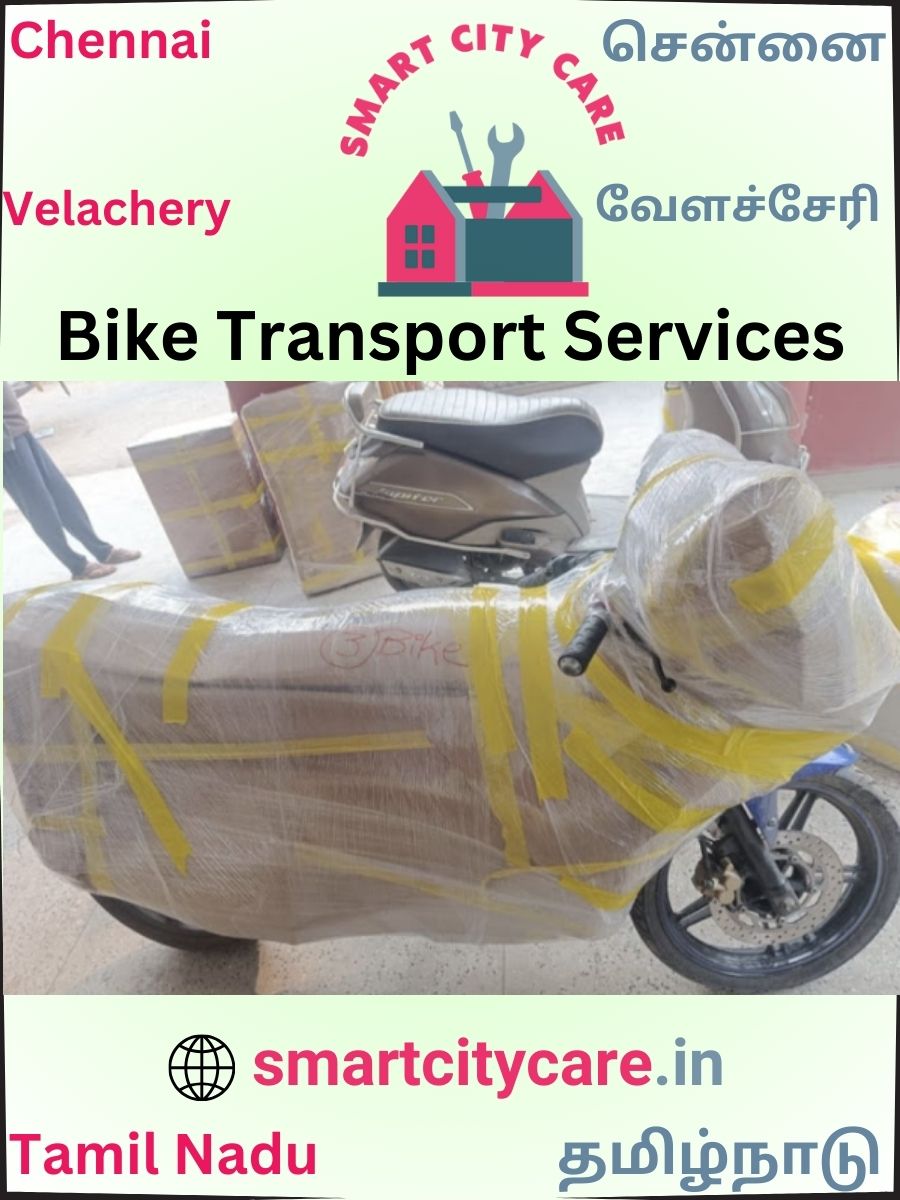 Bike moving cost by road and train in Velachery, Chennai