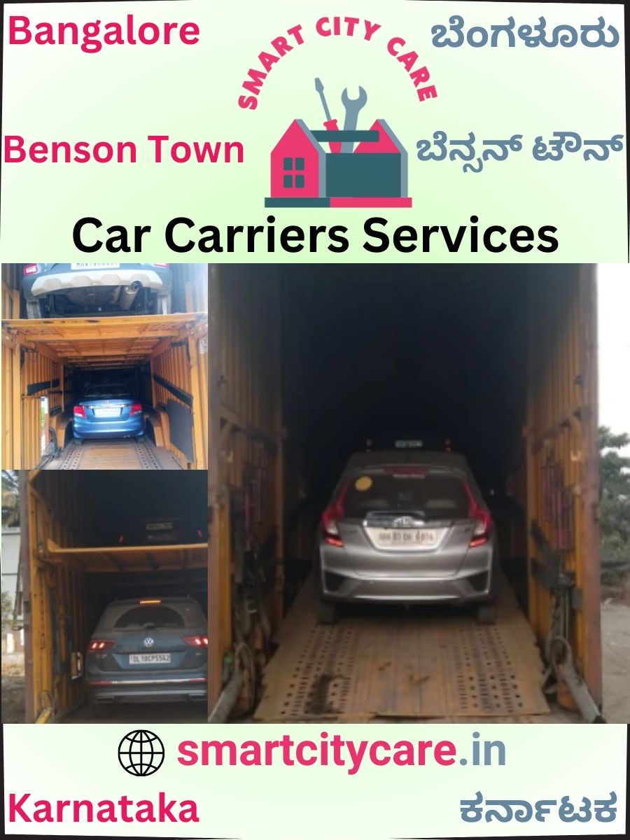 Car carrier services in Benson Town, Bangalore