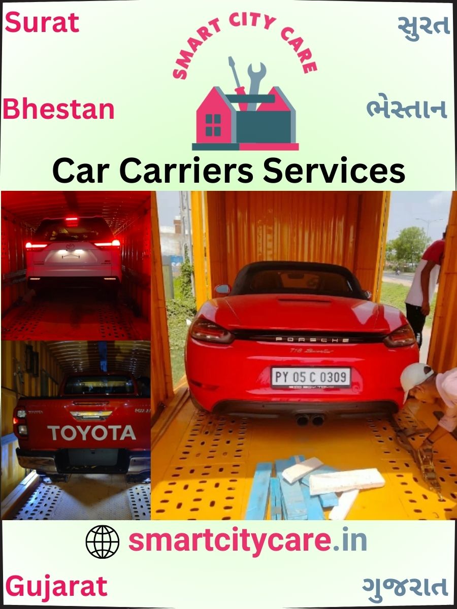 Car carrier services in Bhestan, Surat