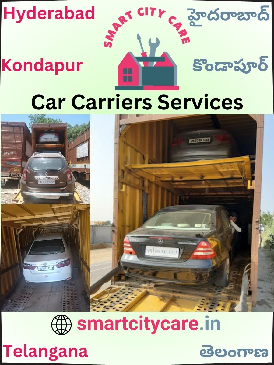 Car carrier services in Kondapur, Hyderabad