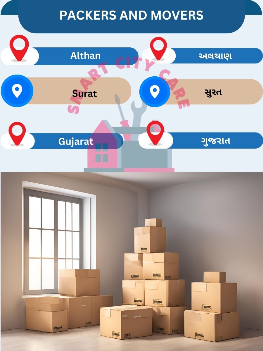 Packing and moving services in Althan, Surat