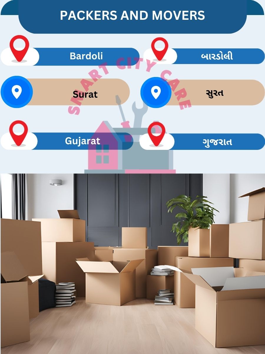 Packing and moving services in Bardoli, Surat