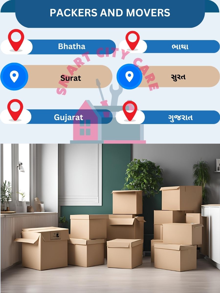Packing and moving services in Bhatha, Surat