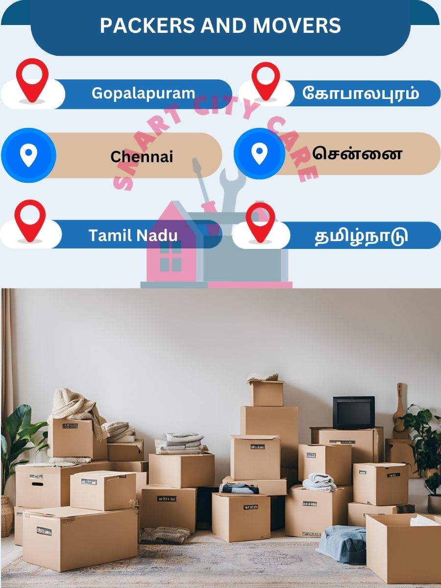 Packing and moving services in Gopalapuram, Chennai