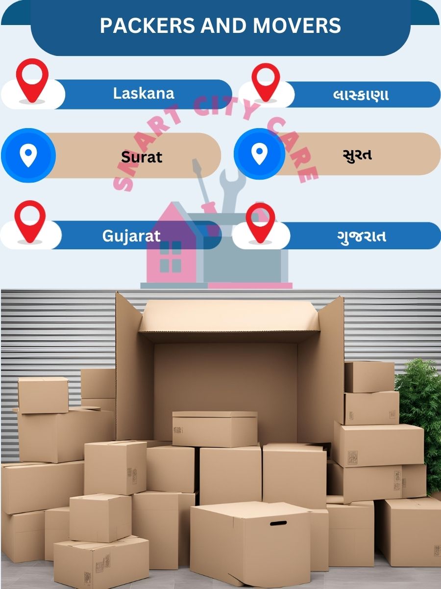 Packing and moving services in Laskana, Surat