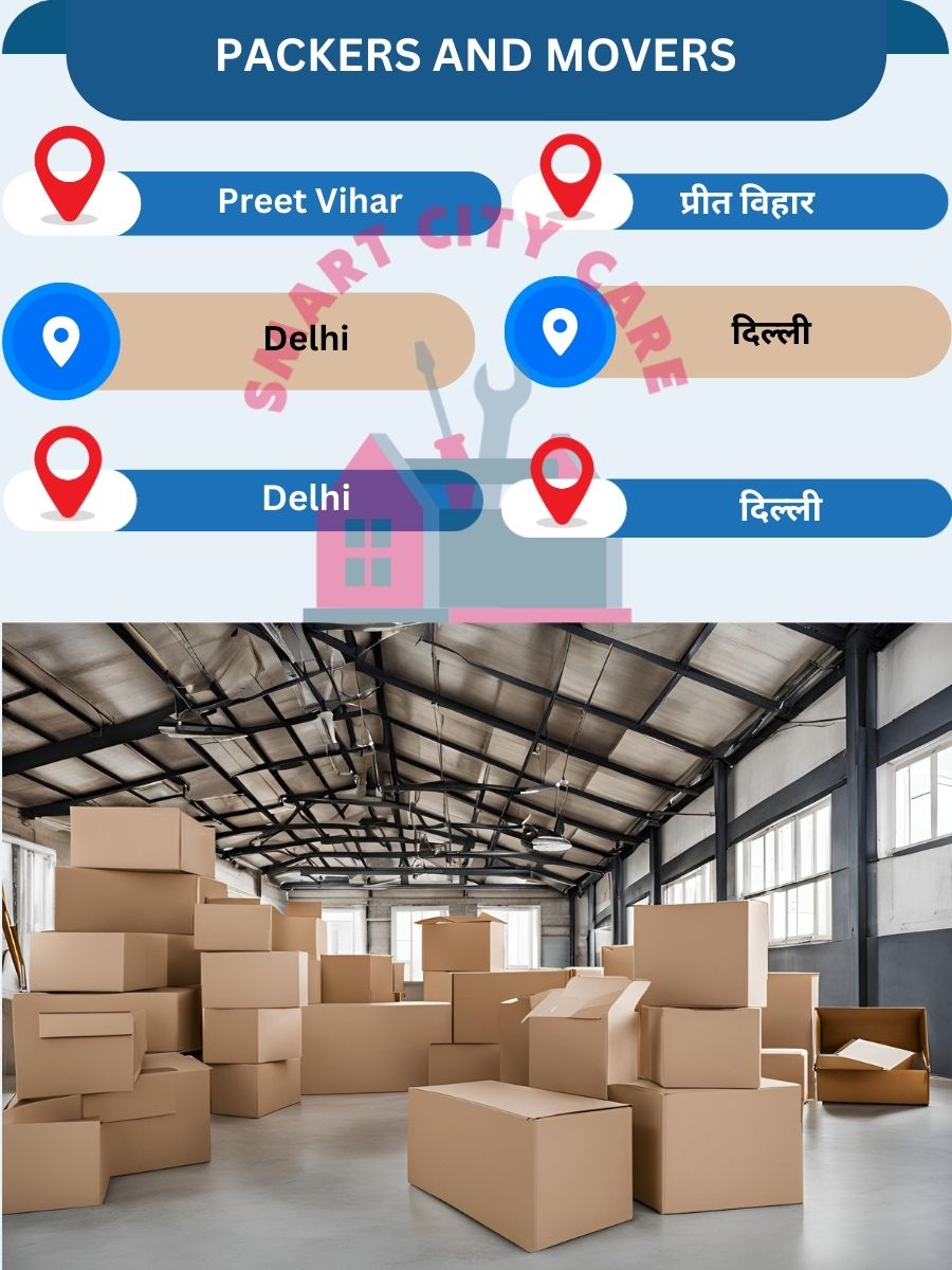 Packing and moving services in Preet Vihar, Delhi