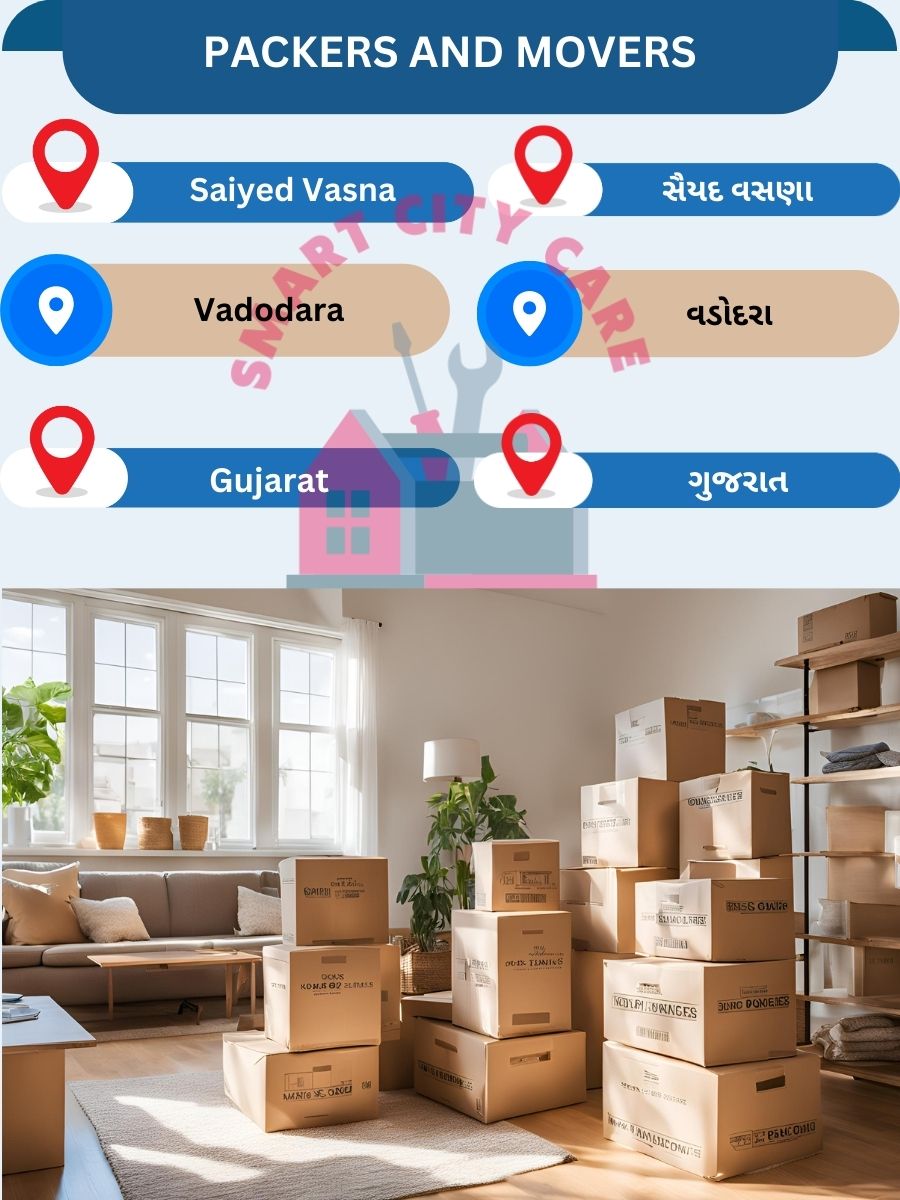 Packing and moving services in Saiyed Vasna, Vadodara