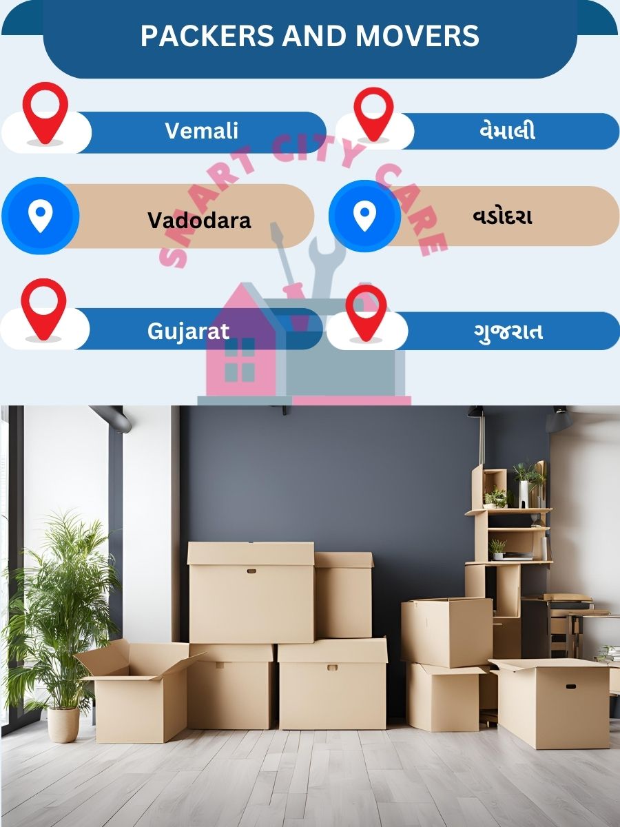 Packing and moving services in Vemali, Vadodara