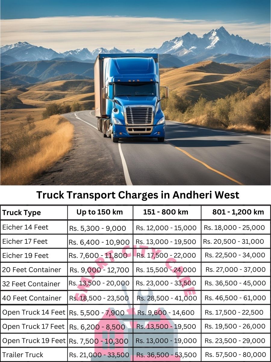 Truck Transport Charges in Andheri West